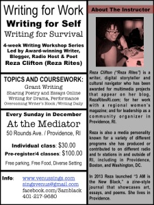 Writing for Survival Workshop Series
